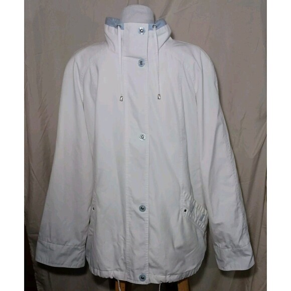 Vintage FS LIMITED Women's Stand Collar Button-Up Windbreaker Jacket Size XL - Picture 16 of 16